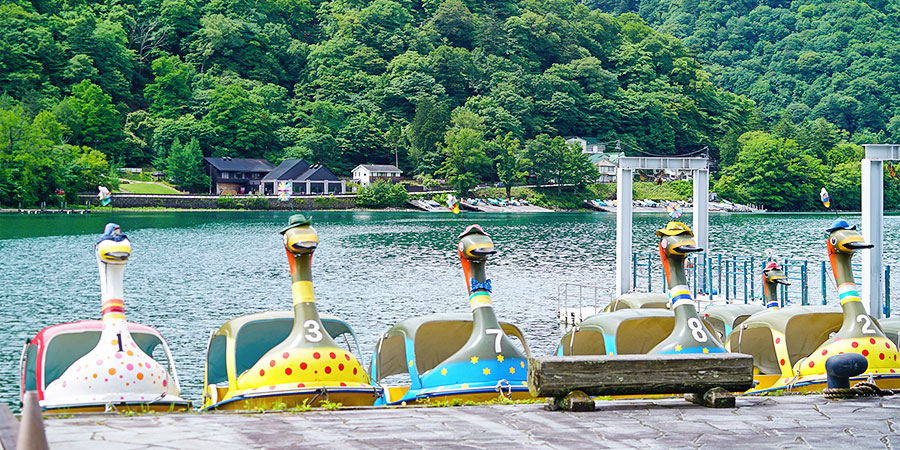 Cute Boats on Lake Chuzenji