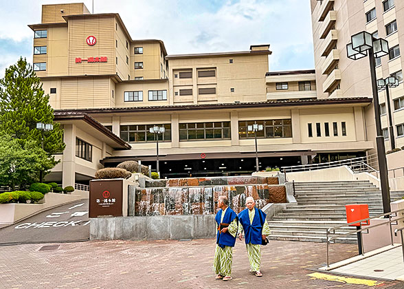 Noboribetsu's famous hot spring hotel