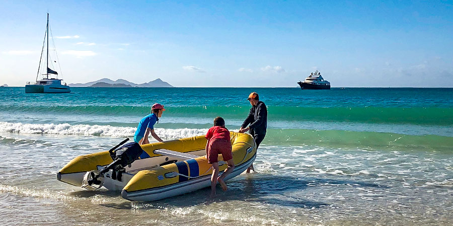 Motorboat in Okinawa