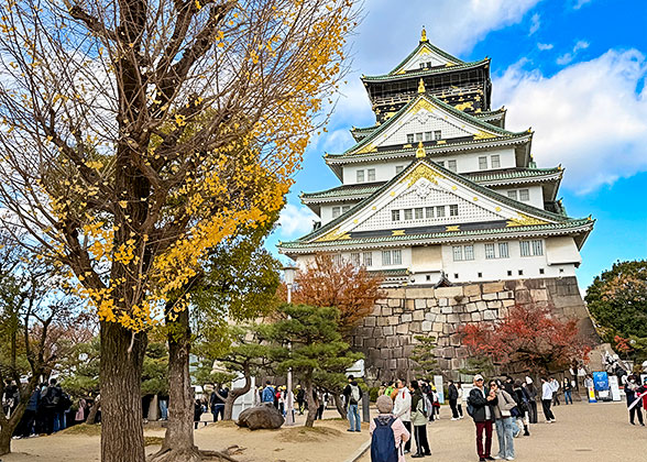 Osaka Castle Autumn View