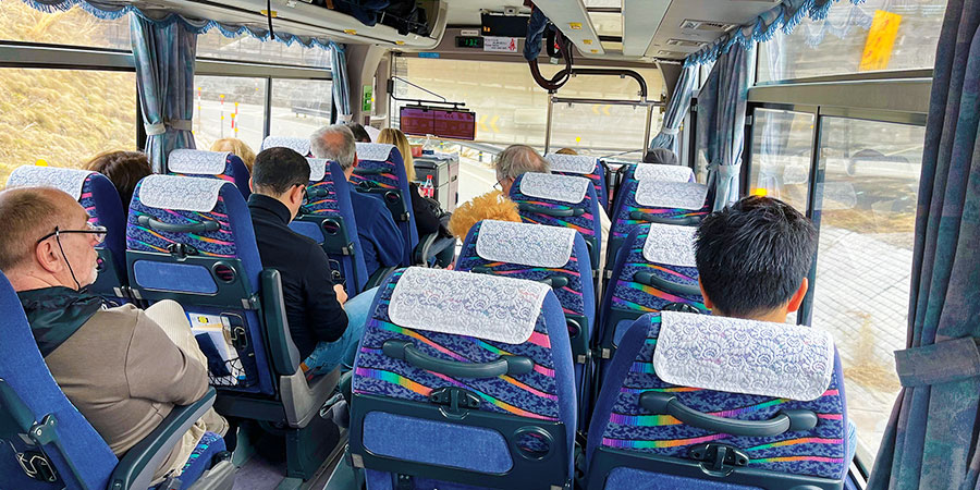 The Interior of an Osaka Express Bus