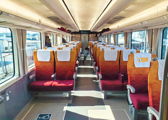 Comfortable Seats of Osaka Express Bus