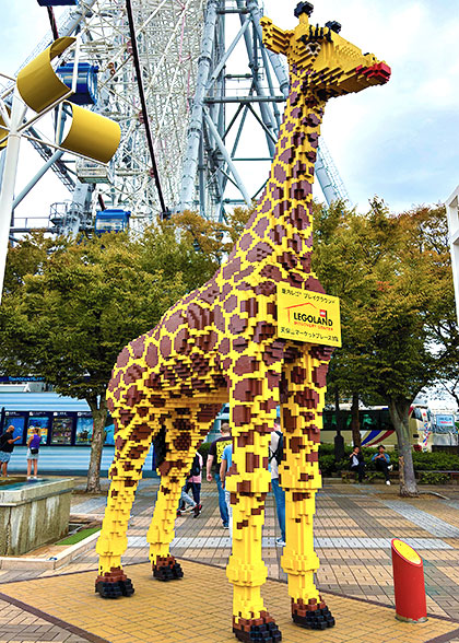 Giraffe Made of Lego Bricks, near Legoland Discovery Center