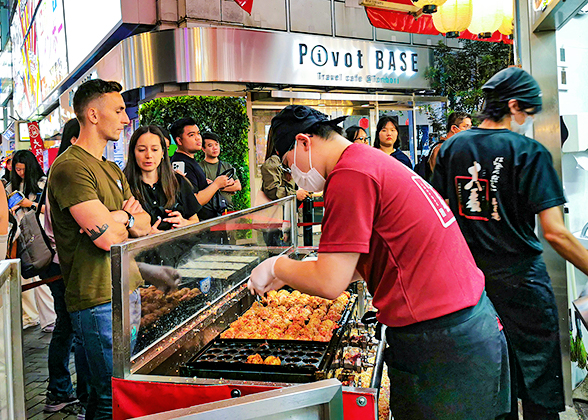 A Takoyaki Stall, Shinsaibashi