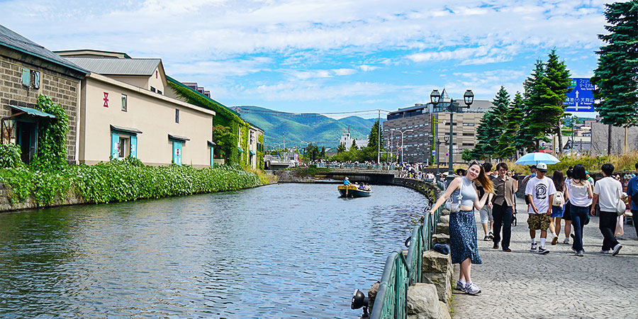 Otaru Canal View in Summer