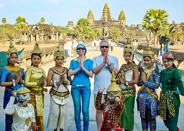 Our Guests at Angkor Wat