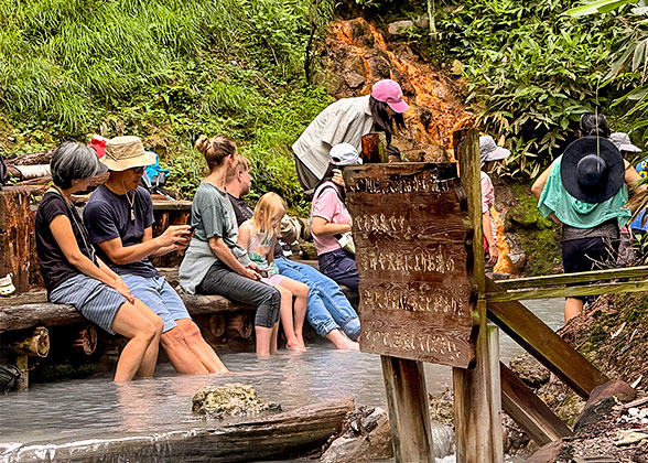 Outdoor hot springs