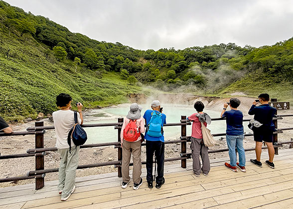 Tourists Visiting Oyunuma
