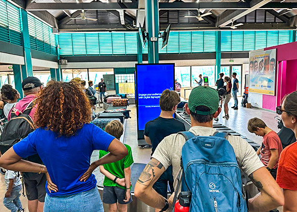 Passengers at the Baggage Reclaim