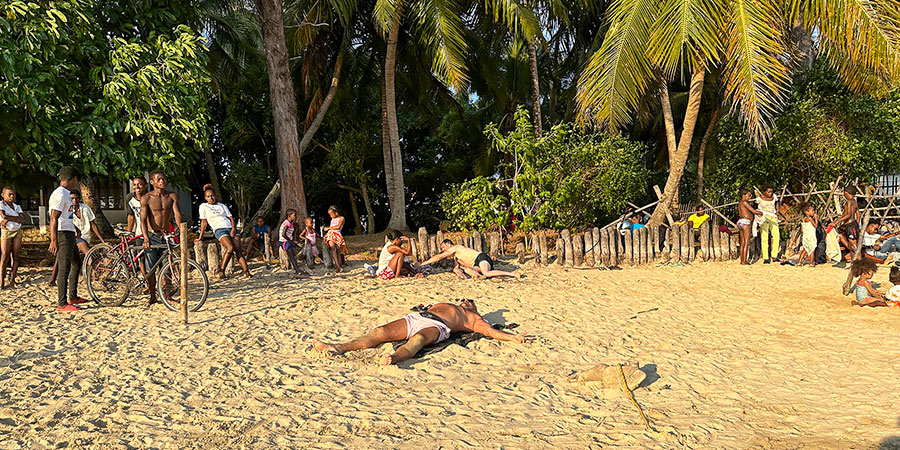 People Enjoy Sunbathing