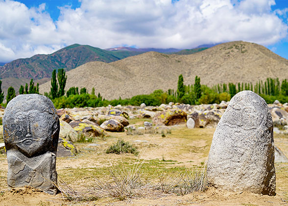 The Petroglyph Museum near the Issyk Kul Lake