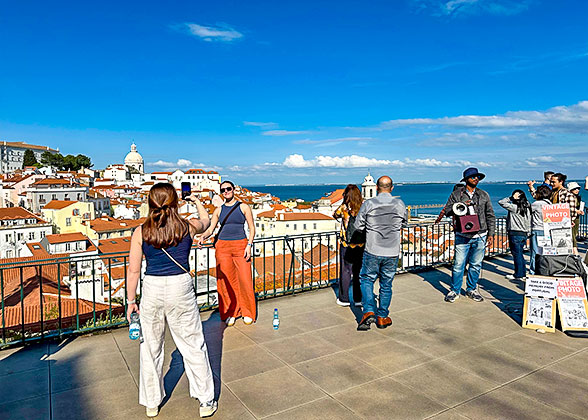 Enjoy a Panoramic View of Lisbon at Miradouro de Santa Luzia