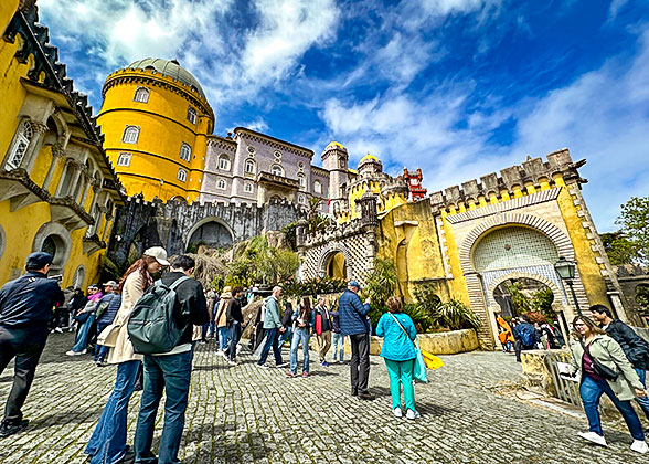 the Yellow and Red Palace of Pena