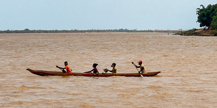 Tsiribibina River in Rainy Season