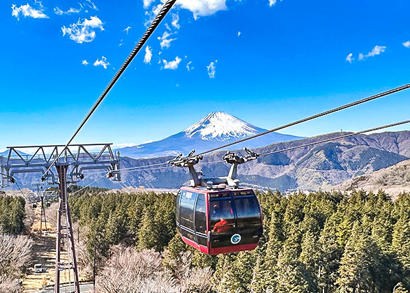 Enjoy the Mt. Fuji by the Ropeway