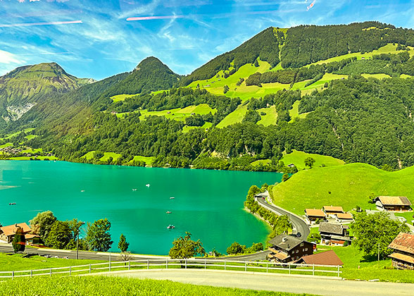 The Beautiful Lake of the Alps