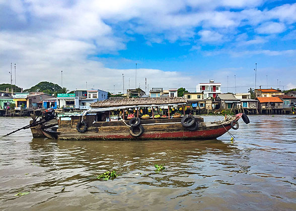 Scenery on the Way of Mekong River Cruise