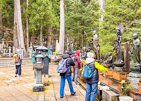 Sculptures on Mountain Koya