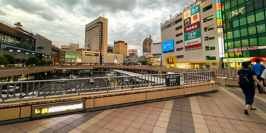 Sendai on Overcast Day