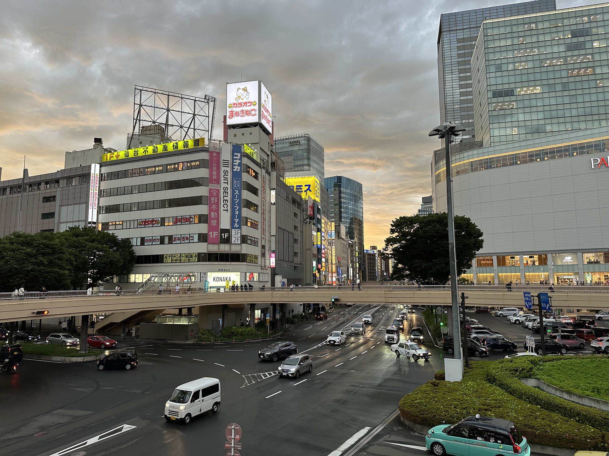 Sunset Glow of Sendai in March