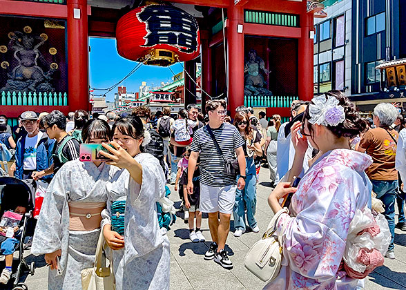 Senso-ji Temple with Crowds in May