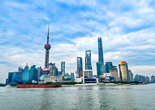 Shanghai Pudong Area Seen from the Bund