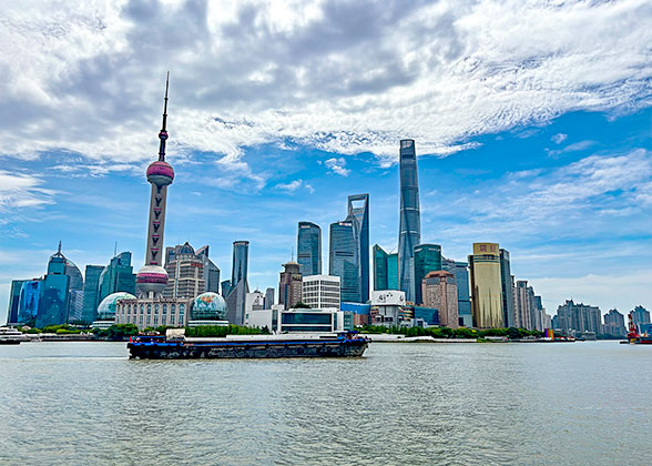 Shanghai Pudong Area Seen from the Bund