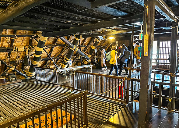 Gassho-style House Interior Structure