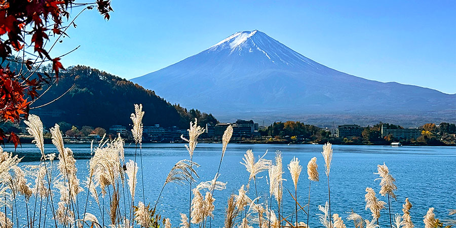 Snowcapped Mount Fuji