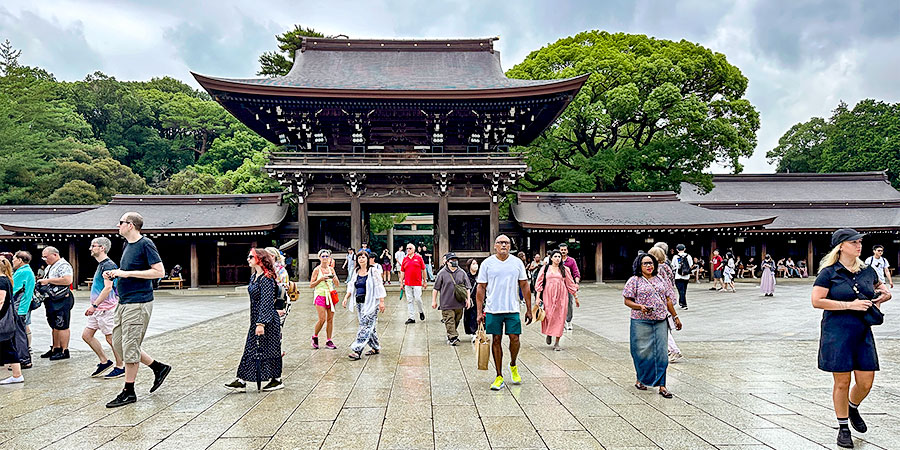 Meiji Jingu Shrine after the Rain