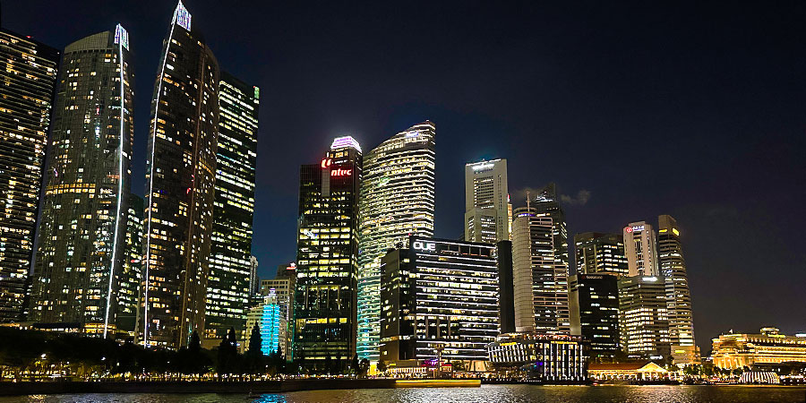 Night View of Marina Bay, Singapore