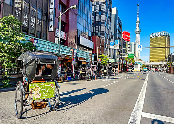 Clear Blue Sky in Tokyo after Typhoon