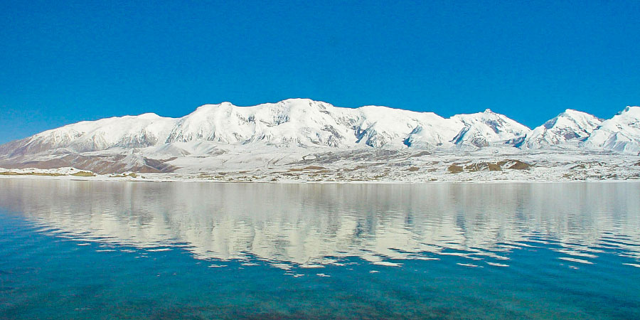 Snow Mountain in Kazakhstan