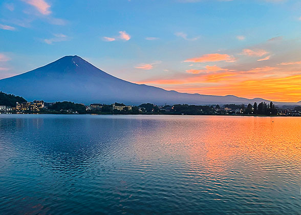 Splendid Sunset of Mount Fuji