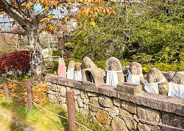 Stone carvings on the Philosopher's Path