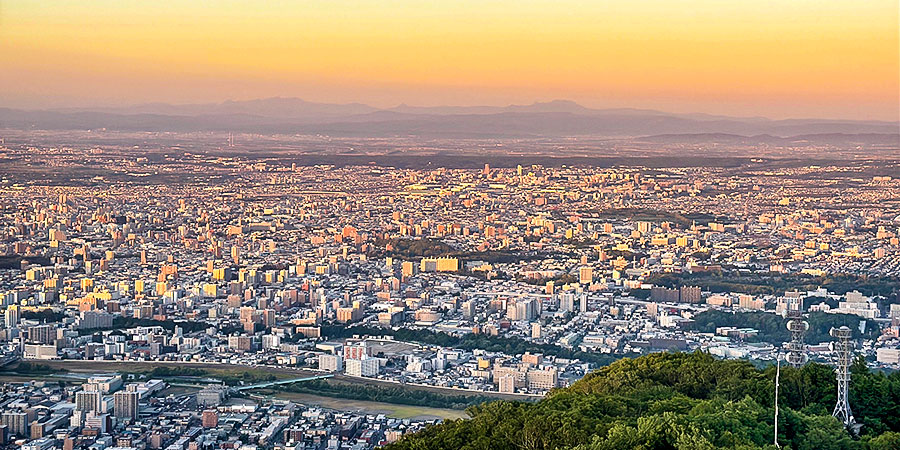 Sunset at Mt. Moiwa, Sapporo