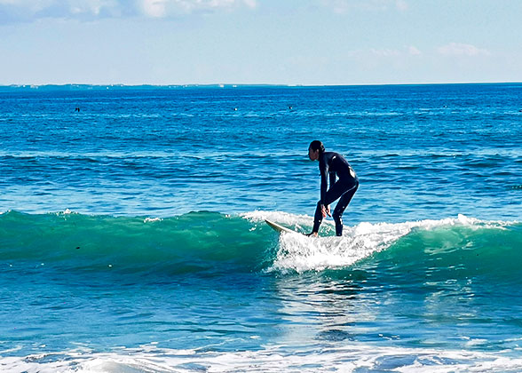 Surfing in the island of Maldives