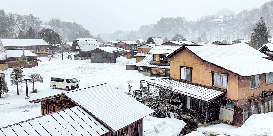 Snow Scenery in Shirakawa-go
