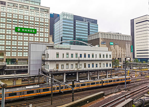 Shinjuku Station in the Rain