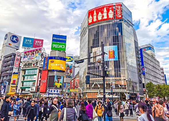 Shibuya Crossing in Tokyo