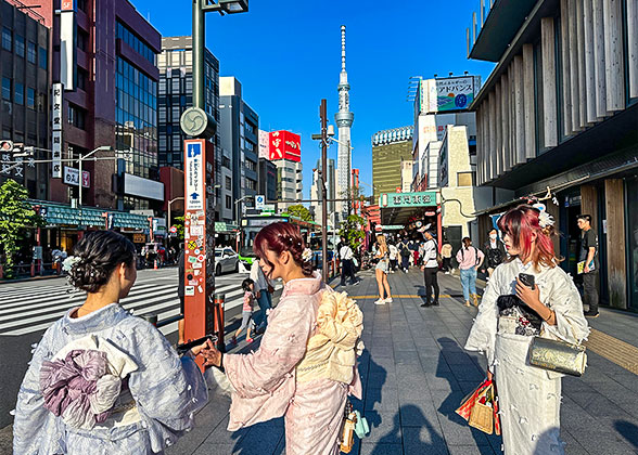 Tokyo Skytree in Hot Summer