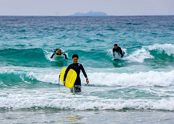 Water Sports in Tokyo in Summer