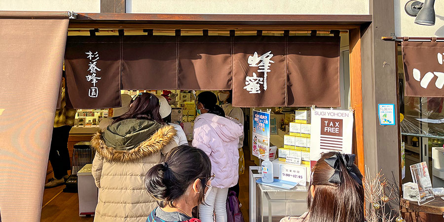 Tourist Buy Snacks in Sunny February