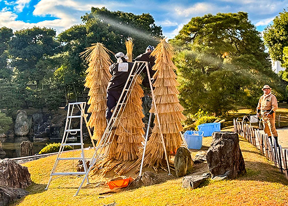 Traditional folk activities within Nijo Castle
