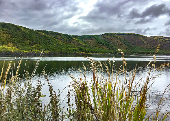 Lake Kawaguchi in Typhoon Season