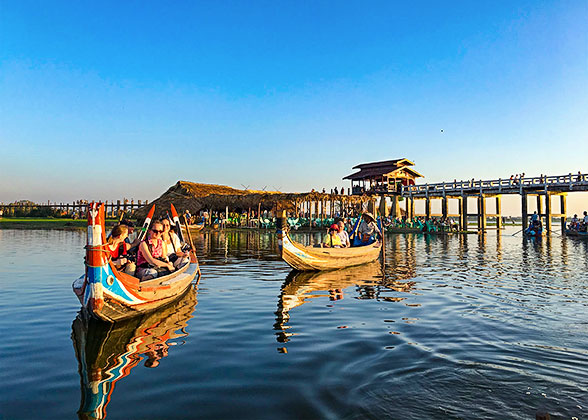 Boat Trip at the U Bein Bridge