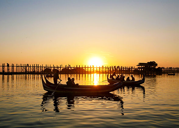 Sunset at U Bein Bridge