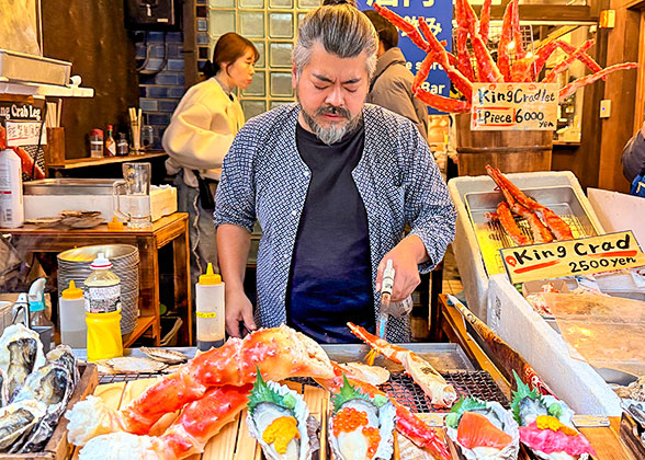 Various delicious seafood
