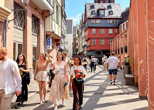 Visit the Romerberg, Frankfurt