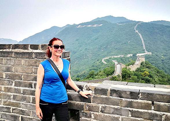 Our Guest on Mutianyu Great Wall